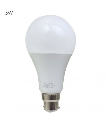 5 Pack 15W B22 Screw LED Light GLS bulbs, Energy Saving Edison  Cool White 6000K non dimmable lights