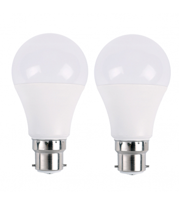 2 Pack 15W B22 Screw LED Light GLS bulbs, Energy Saving Edison  Cool White 6000K non dimmable lights