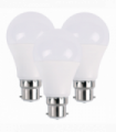 3 Pack 3W B22 Screw LED Light GLS bulbs, Energy Saving Edison  Cool White 6000K non dimmable lights