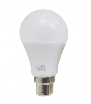 3 Pack 7W B22 Screw LED Light GLS bulbs, Energy Saving Edison  Cool White 6000K non dimmable lights