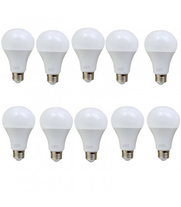 10 Pack 15W E27 Screw LED Light GLS bulbs, Energy Saving Edison  Cool White 6000K non dimmable lights