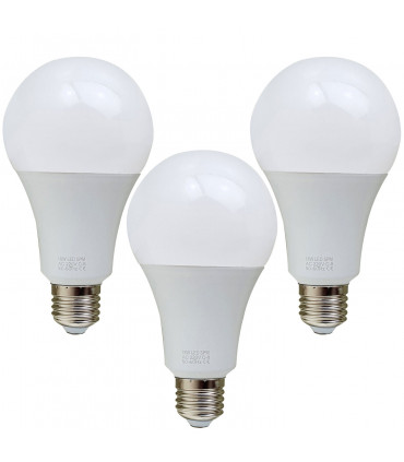 3 Pack 18W E27 Screw LED Light GLS bulbs, Energy Saving Edison  Cool White 6000K non dimmable lights