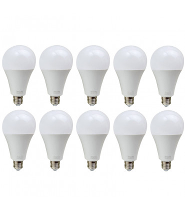 10 Pack 25W E27 Screw LED Light GLS bulbs, Energy Saving Edison  Cool White 6000K non dimmable lights