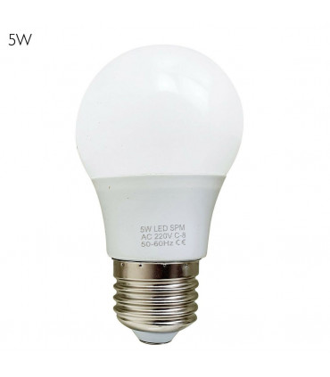 5W E27 Screw LED Light GLS bulbs, Energy Saving Edison  Cool White 6000K non dimmable lights
