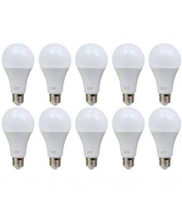 E27 12W Energy Saving Warm White LED Light Bulbs A60 E27 Screw-in non dimmable bulbs-pack 10