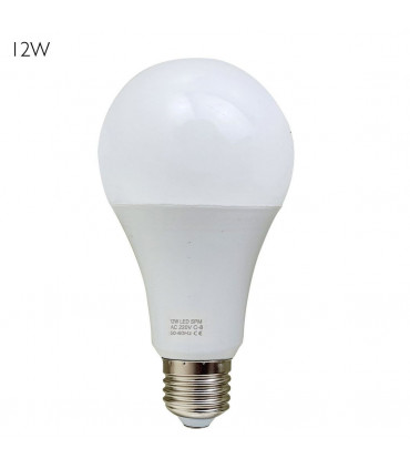 E27 12W Energy Saving Warm White LED Light Bulbs A60 E27 Screw-in non dimmable bulbs-pack 10