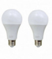 E27 15W Energy Saving Warm White LED Light Bulbs A60 E27 Screw-in non dimmable bulbs-pack 2