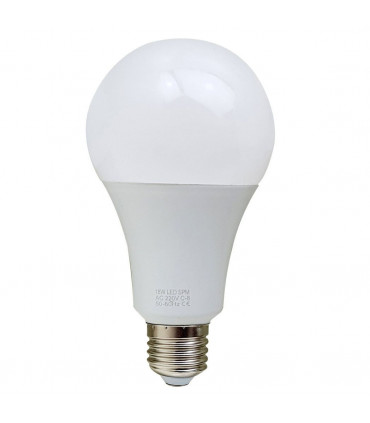 E27 18W Energy Saving Warm White LED Light Bulbs A60 E27 Screw-in non dimmable bulbs-pack 5