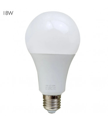 E27 18W Energy Saving Warm White LED Light Bulbs A60 E27 Screw-in non dimmable bulbs-pack 10