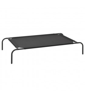 Elevated Dog Bed Black L Textilene