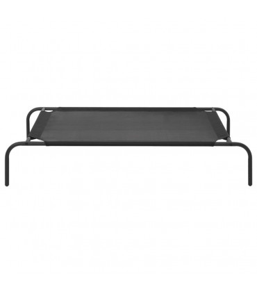 Elevated Dog Bed Black L Textilene