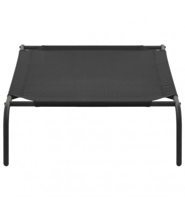 Elevated Dog Bed Black L Textilene