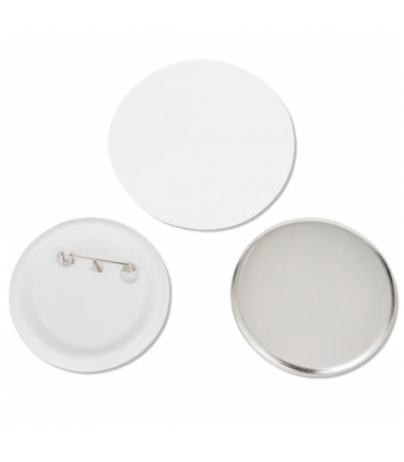 500 pcs PinBack Button Parts 25 mm