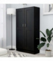 Book Cabinet Black 82.5x30.5x150 cm Engineered Wood
