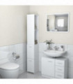 Bathroom Cabinet White 25x25x170 cm Engineered Wood