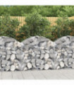 Arched Gabion Basket 100x30x80/100 cm Galvanised Iron