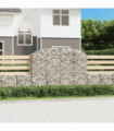 Arched Gabion Basket 200x50x140/160 cm Galvanised Iron
