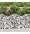Arched Gabion Basket 100x50x80/100 cm Galvanised Iron