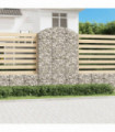 Arched Gabion Basket 150x30x220/240 cm Galvanised Iron
