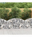 Arched Gabion Basket 150x30x60/80 cm Galvanised Iron
