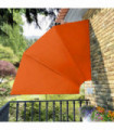 Collapsible Balcony Side Awning Terracotta 210x210 cm