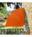 Collapsible Balcony Side Awning Terracotta 140x140 cm