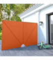 Collapsible Terrace Side Awning Terracotta 300x200 cm