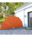 Collapsible Terrace Side Awning Terracotta 200 cm