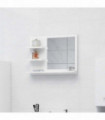 Bathroom Mirror White 60x10.5x45 cm Engineered Wood