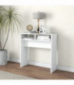 Console Table White 78x30x80 cm Engineered Wood