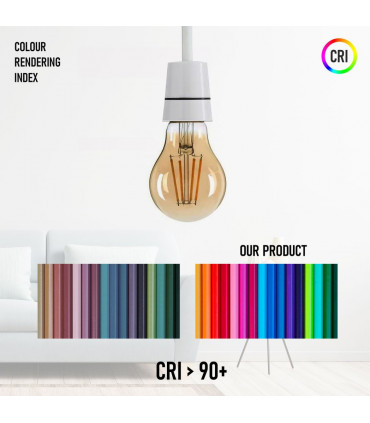 2 Pack A60 B22 4W Bayonet Style LED filament Retro Amber light bulb Warm white glass bulbs 2700K Light Bulbs