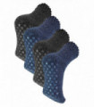 4 Pack Merino Wool Slipper Socks (6-11 / Assorted)