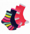 4 PAIRS - Sock Snob Ladies Cosy Socks (4-8 / Stripe 1)