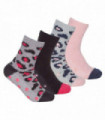 4 PAIRS - Sock Snob Ladies Cosy Socks (4-8 / Animal Print)