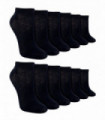 12 Pack Kids Bamboo Trainer Liner (12-3 / Black)