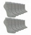 12 Pack Kids Bamboo Trainer Liner (12-3 / Grey)