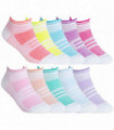 Girls Mesh Insert Trainer Socks (9-12 / 10 Pairs)