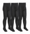 3 PAIRS - Girls Bamboo Tights (3-4 Years / Grey)