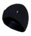 Heat Holders - Mens Ribbed Turnover Hat (Black)