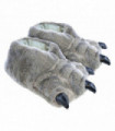 Children's Monster Feet Slippers (Grey / Medium)