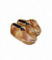 Kids Dinosaur Head Slippers (Small / Brown)