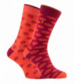 Farah Vintage - 2 Pairs Mens Retro Socks (FVS010ORG)