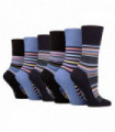 Gentle Grip - Ladies 6 Pack Bamboo Socks (4-8 / SOLRM40)