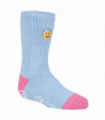 Heat Holders - Children's Character Slipper Socks (12-3 UK / Emoji Angel Face)