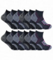 12 Pack Ladies Cycling Socks (4-7 / HPCL)