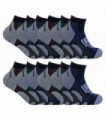 12 Pack Mens Cycling Socks (6-11 / HPCM)
