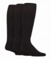 IOMI - Knee High Bamboo Diabetic Socks (12-14 / Black)