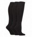 IOMI - Knee High Bamboo Diabetic Socks (6-8 / Black)