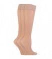 IOMI - Ladies 3 Pack Flight Socks (4-7 UK / Beige)