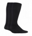 IOMI - 3 Pack Mens Flight Socks (6-8.5 UK / Black)